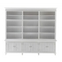 NOVASOLO SKANSEN Extra Large White Bookcase with Cupboards
