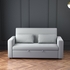 NAPOLI 3 + 2 Seater Electric Recliner Sofa Set in Grey Faux Suede